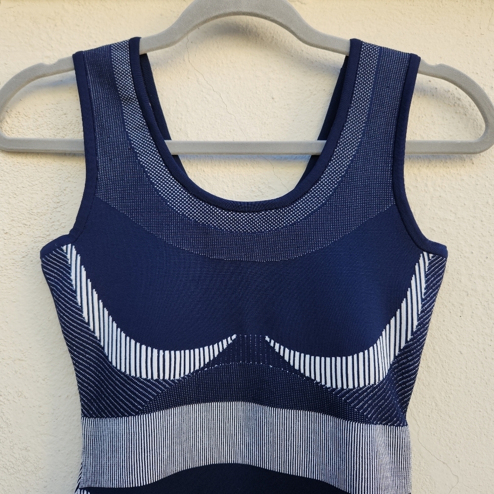 Adidas x Stella McCartney Court Clubhouse Prime Knit Tennis Dress Night Indigo - Picture 4 of 13